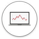 laptop chart icon