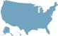 blue usa map