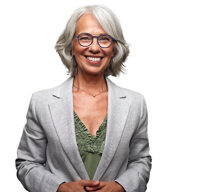 Woman smiling